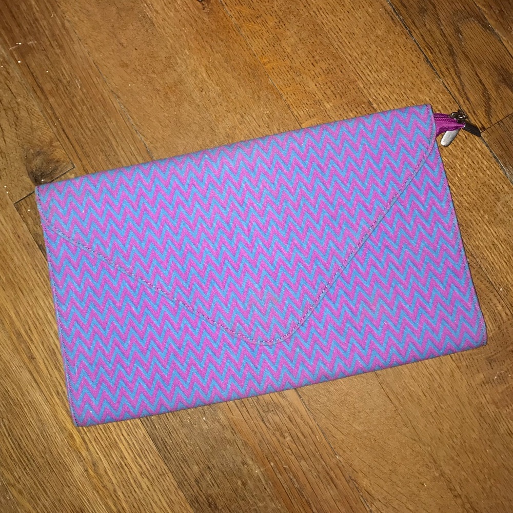 Fun Purple & Blue Clutch